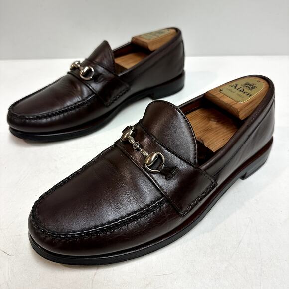 NEW HEELS Rancourt & Co. Horsebit Loafer Dark Brown Calf Made in USA Men's 9.5 - Picture 6 of 13